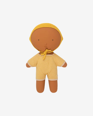 Gommu Thin Stripes Short One-Piece Light Cream/Mustard